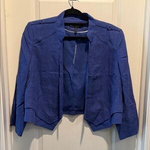 White House Black Market Royal Blue Cape Jacket